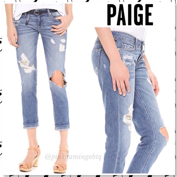 PAIGE Denim - NWOT Paige Jimmy Jimmy Skinny Clifton Destructed